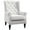 Cream White, variant on HOMCOM Button-Tufted Accent Chair with Wing Back Rounded Arms