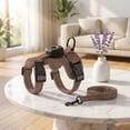 thumbnail image 4 of Cat Harness and Leash Escape Proof,Reflective Adjustable Pet Harness with 1.5m Rope for 1.5-4kg Small and Medium-Sized Cat Walking(Coffee), 4 of 6