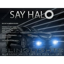 For Angel Eye Fog Lights Halo Lamps Kit for 2015 2016 2017 Acura TLX
