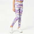 thumbnail image 2 of NIEWTR Cute Printed Girls Stretch Ankle Leggings Ankle Length Girl’s Leggings Athletic Dance Cheer Workout Pants for Kids Teens Tweens Youth Activewear Bottoms (B-Purple,2-3 Years), 2 of 6