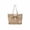 Khaki, variant on Fnyoxu Vintage Leather Tote Bag for Women - Large Capacity Waterproof Shoulder Bag, Retro Handbag for Work Travel, Shopping Essentials & Holiday Gifts