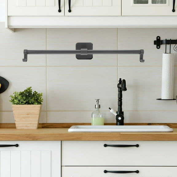 LEXSOMEO Towel Rack No Punching Hand Towel Holder For Bathroom Kitchen Wall Mount Towel Bar With Hook