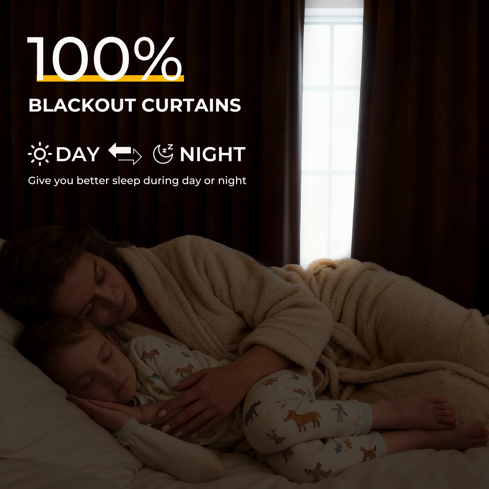 100% Blackout Faux Linen Curtains for Livingroom Bedroom W50 X L84,2 Panels Set Thermal Insulated Curtains With Free 20 Ring Clips- Black