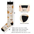 thumbnail image 3 of FORMRS Womens Knee High Socks Casual Long Thick Travel Daily Wear, 1 Pair, Beige Fall Pumpkin, 3 of 6