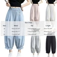thumbnail image 4 of Vrorvz Womens Jogger Pants Elastic Waisted Pant Summer Casual Work Comfortable Trouser Palazzo Loose Trouser, 4 of 4