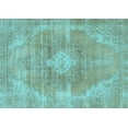 thumbnail image 1 of Ahgly Company Indoor Rectangle Abstract Light Blue Modern Area Rugs, 5' x 7', 1 of 4