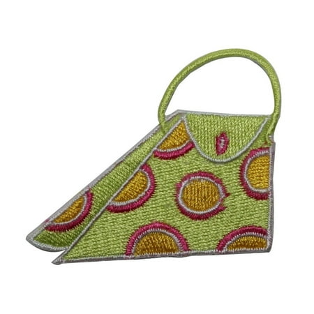 Fashion Polka Dot Tote - ID 8399 Polka Dot Slanted Bag Patch Tote Fashion Embroidered Iron On Applique