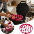 thumbnail image 1 of SIfdSeng Silicone Roasting Rack Oval Heat Cooking Rack Dishwasher Microwave, 1 of 8
