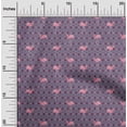 thumbnail image 1 of oneOone Georgette Viscose Fabric Geometric & Flamingo Bird Print Fabric BTY 42 Inch Wide, 1 of 1