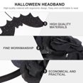 thumbnail image 4 of Halloween Black Rose Flower Headdress Headpiece Cosplay Party Havebanda, 4 of 8