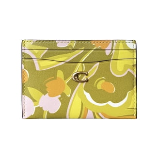 conomi COACH Women's Color-Block Coated Canvas Signature Slim Accordion