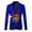 A-Blue1136, variant on XIAONU Christmas Reindeer Letter Print Blazer For Men Slim Notch Lapel Holiday Party Formal Suit Jacket