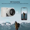 thumbnail image 5 of Xirurus Digital Camera 2.5K 24MP 16x Digital Zoom WiFi Mirrorless Camera with 2.88 Inch Screen MP3 Games Compact Vlogging Camera for Travel Students Teens White, 5 of 9