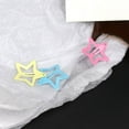 thumbnail image 4 of Clip de estrella Clip de estrella de cinco puntas Tarjeta BB Cabello roto Vigor Horquilla de niña Clip de flequillo de princesa Horquilla Clip lateral, 4 of 5