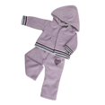 thumbnail image 4 of Ropa de muñeca casual linda Trajes de disfraces Juguete para niños para muñeca americana de 18 pulgadas gris CUTICAT 18in american muñeco trajes, 4 of 8