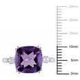 thumbnail image 2 of Everly Women's Created Sapphire and Created Amethyst 10k White Gold Ring, 2 of 6