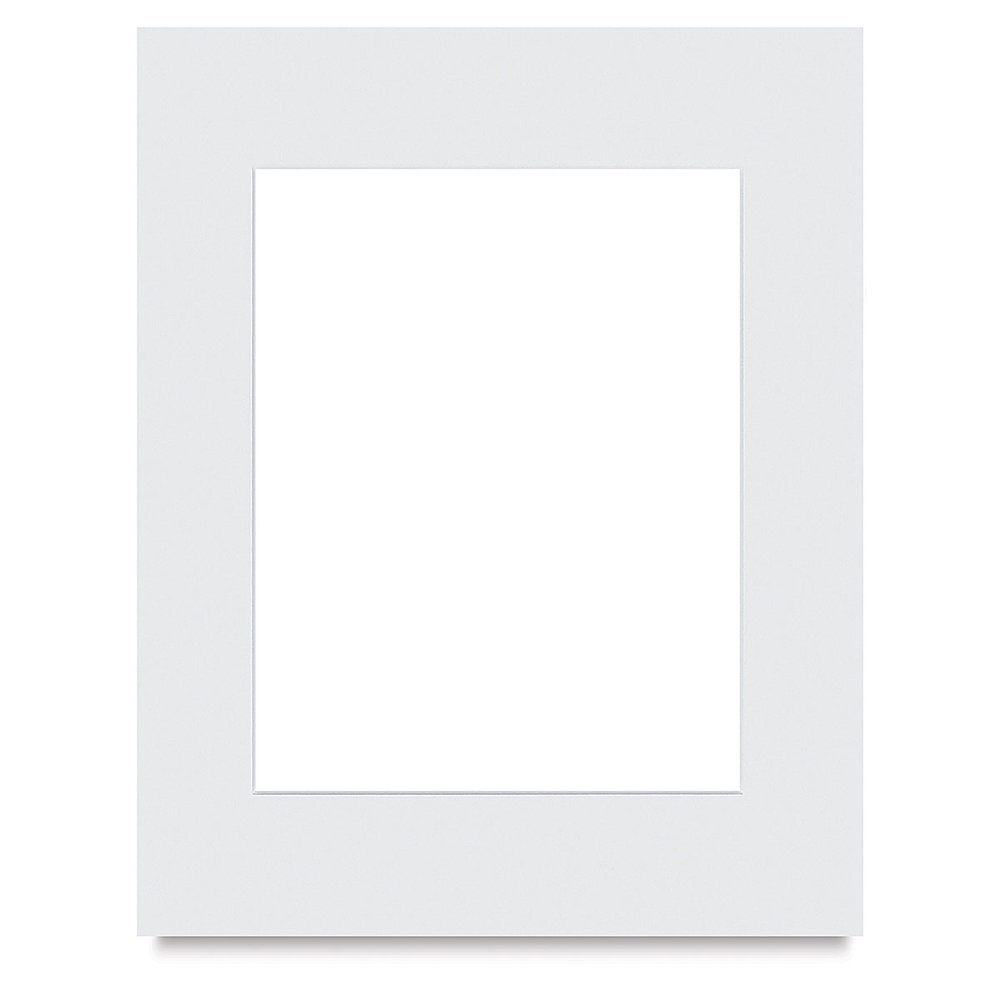 Blick PreCut Gallery Mats White, Center, 16'' x 20'' (11'' x 14