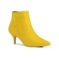 thumbnail image 1 of Unique Bargains Women's Pointed Toe Zip Stiletto Ankle Boots, 1 of 7