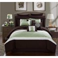 thumbnail image 1 of Chic Home CS1131-AN Pisa Ensemble de Literie 16 Pcs, Brun, Très Grand, 1 of 8