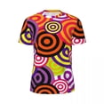 thumbnail image 4 of T Shirt For Men Vintage 70S T-Shirt Man Colorful Circles Print Awesome Gym T-Shirts Breathable Summe, 4 of 7