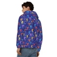 thumbnail image 4 of Zufioo Ice Hockey Players With Puck Print Men's Hooded Cardigan, Zip-up Long-Sleeved Sweatshirt Jacket Sportswear-Small, 4 of 5