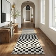 thumbnail image 3 of Rug Branch Maise Checkered Indoor Outdoor Area Rug, Black White, Modern - Entryway, Hallway, Bathroom, and Kitchen, 3 of 5
