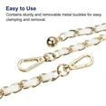 thumbnail image 4 of Purse Chain Strap, 47 Inch Iron Chain Strap Adjustable Chains Replacement for Wallets Clutch Bags White/Gold Tone, 4 of 5
