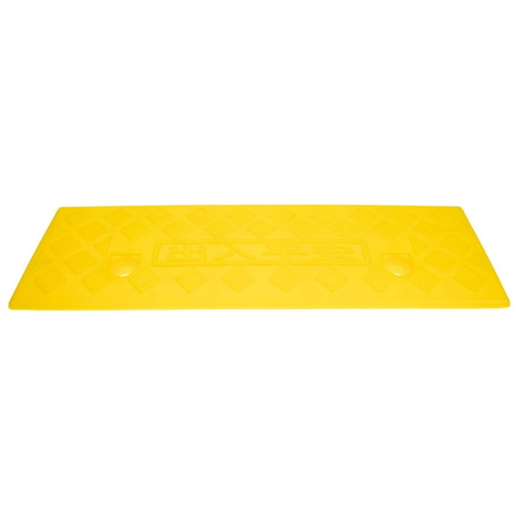 Niceauty 2Pcs Rubber Curb Ramps for Driveway with Anti Slip Surface and Slow Down Warning