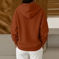 thumbnail image 4 of Womens Oversized Hoodies Sweatshirts Fall Long Sleeve Kangaroo Pocket Drop Shoulder Sweater XL, 4 of 6