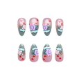 thumbnail image 4 of Uñas postizas adhesivas RUPOFUZA almendra medianas azul cielo 24 piezas, 4 of 7