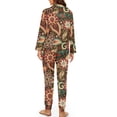 thumbnail image 2 of DISNIMO Boho Mandala Flower Print Womens Pajamas Sets 2 Piece Lounge Set Long Sleeve Sleepwear with Long Pants Comfy Soft Loungewear Nightwear, 2 of 7