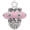 Pink, variant on Delight Jewelry Silver-tone Crystal Red Spinner - Silvertone Senior Class of 2026 Dome Necklace, 18"