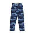 thumbnail image 6 of Uemuo Starry Sky Pattern Men's Wide Leg Palazzo Lounge Pants with Pockets Light Weight Loose Comfy Casual Pajama Pants-Large, 6 of 9