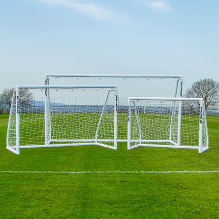 組み立て式 サッカーゴール 2.4m×1.5m (8×5ft) 折りたたみ サッカー フットサル 練習 トレーニング 子供 大人 クイックプレイ 正規代理店 1年保証 Q-Match