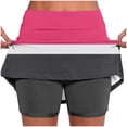 thumbnail image 2 of Pantalones Cortos Atléticos de Mujer de Cintura Alta Pantalones Ligeros de Impresión Delgados con Bolsillos, 2 of 6