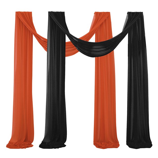 LCXmlly Ensemble de Rideaux de Fond pour Poêle à Rôtir (2 Pcs) Paillettes Résistant à la Décoloration Sans Plis Doux Élégant Décoration de Mariage Extérieure