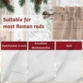 thumbnail image 7 of Merry Christmas Valances for Windows, 42 x 18in, Red Xmas Trucks Gnome Pine Tree Plaid Wooden Rod Pocket Kitchen Valance Curtain Light Filtering Window Treatments for Living Room Bedroom, 1 Panel, 7 of 7