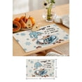 thumbnail image 7 of Placemat Coffee Dwarf Snowflake Winter Coffee Dining Table Tableware Mats Kitchen Dish Mat Pad 4/6pcs Table Mat Home ration, 7 of 7