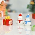 thumbnail image 3 of 45 Pieces Christmas Miniature Ornaments Christmas Tree Christmas Gift Box Figurine Lovely Xmas Snowman Micro Landscape Ornament Resin Miniature Toy for Party, 3 of 8
