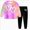 B117-Girls' Set-Purple, variant on 5-6 Years Child Toddler Girl Fall Winter Clothes Baby Crewneck Floral Sweatshirts Pants Set Long Sleeve Outfits Set Tie Dye