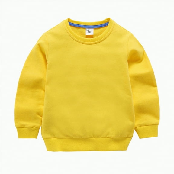 Ccpelsie Boys Geometric Sweatshirts Fashion Crewneck Long Sleeve Pullover Shirts for Toddler LIttle/Big Kids(Yellow,4-5 Years)