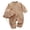 Pink, variant on Ruyang Baby 2 Piece Outfits Cotton Linen Button-down Long Sleeve Bodysuits and Hat Summer Toddlers Casual Crawling Clothes