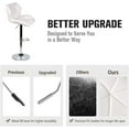 thumbnail image 3 of ARTETHYS Bar Chairs Set of 2 PU Leather Barstools Adjustable Height Swivel 360 Degrees White, 3 of 16