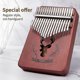 thumbnail image 1 of Hermoso regalo Kalimba 17 teclas Piano de pulgar de caoba Mbira Instrumento Musical África dedo Piano Instrumento Musical Ns2, 1 of 3