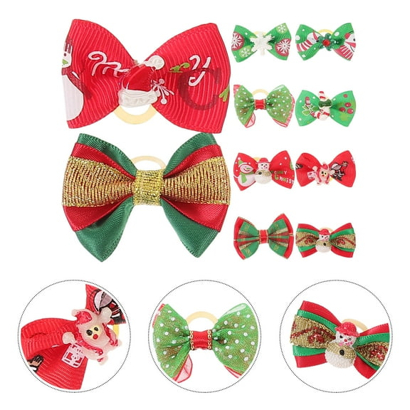 LEORX Pet Bow Girl Dog Polyester 10Pcs