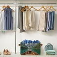 thumbnail image 5 of Yayeee 2 Pack Canvas Storage Basket with Handles for Shelves Fabric Bins Closet Organizer, Lake, 5 of 8