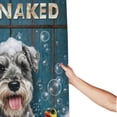 thumbnail image 3 of Funny Get Naked Shower Curtain, Schnauzer Dog Bubble Bath, Rubber Duck & Rustic Wood, Waterproof Fabric with 12 Hooks, Machine Washable, Cute Decor for Home or RV - 60"x72", 3 of 8