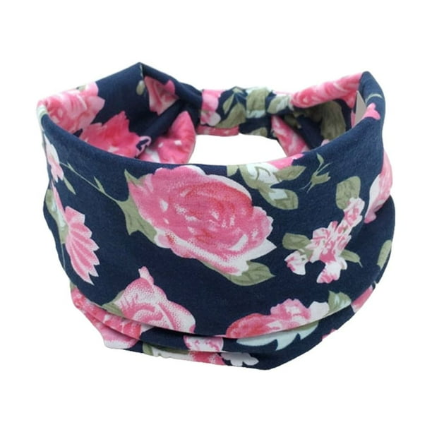 Sonducket Diademas Bohemian Sport Banda para el sudor Pañuelo de ala ancha Accesorios Yoga Accesorio para el cabello tipo 19