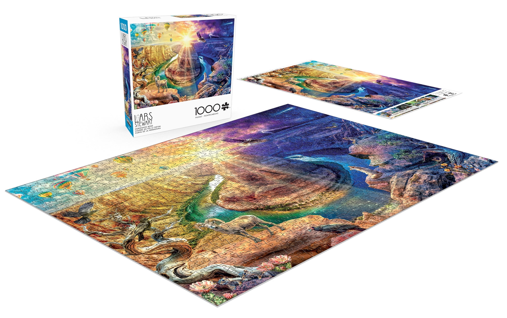 Buffalo Games Horseshoe Bend 1000-Piece 26.75 x 19.75-Inch Interlocking Jigsaw Puzzle for Adults Ages 14+