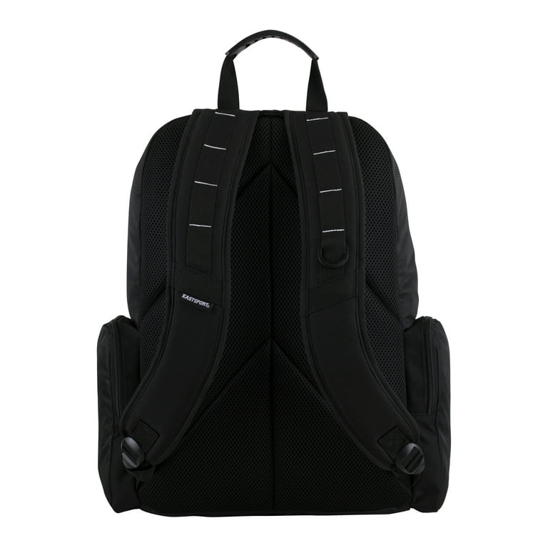 Eastsport Bungee Expandable Unisex Recycled Backpack Black Eastsport Bungee Expandable Unisex Recycled Backpack Black